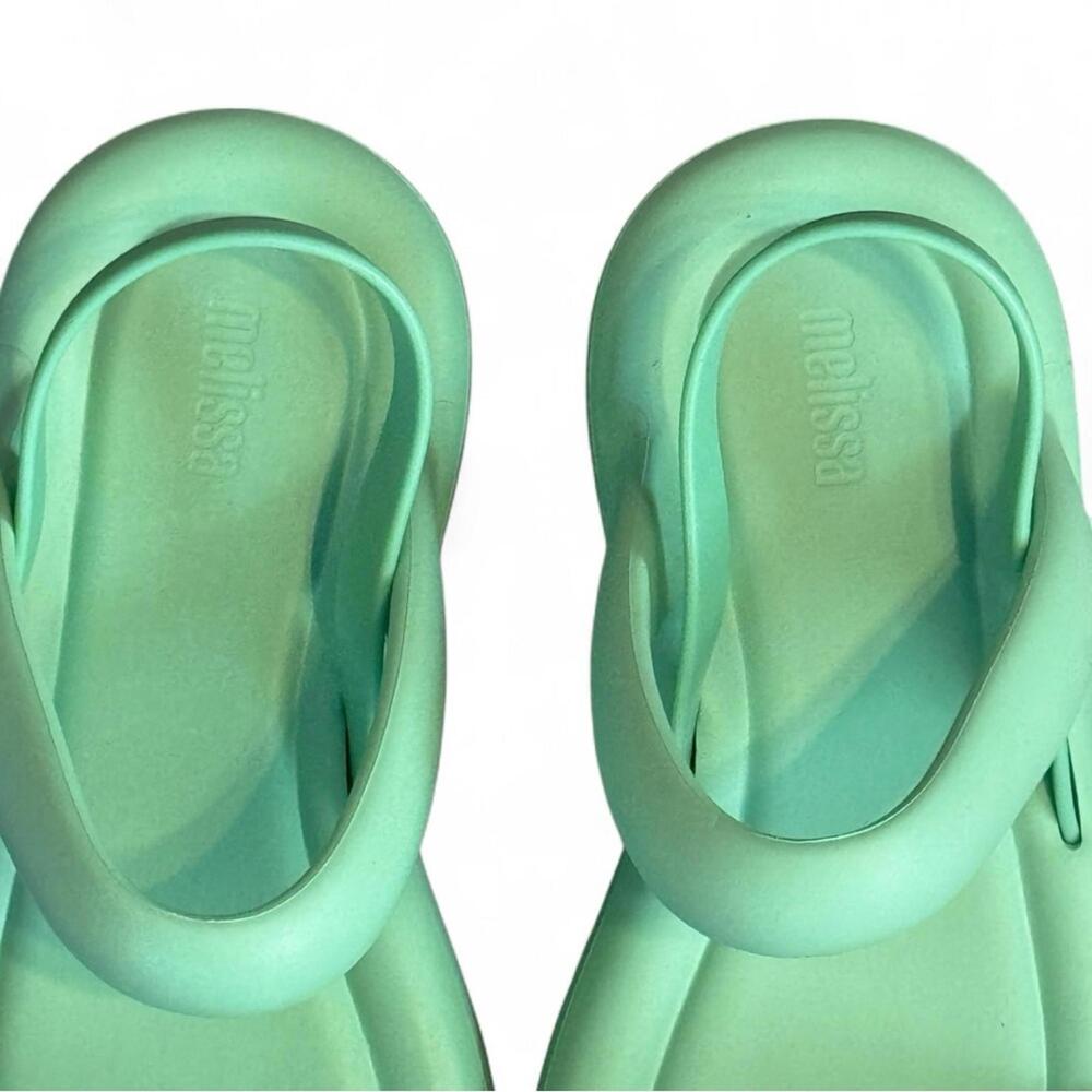 Melissa Free Mint Green Puffer Jelly Slingback Sandals Shoes Slingback Size 6 - Picture 3 of 8